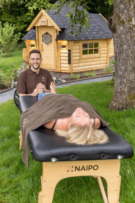 Chalet Vitaspa - Whirlpool & Sauna Privatspa Пегниц Екстериор снимка